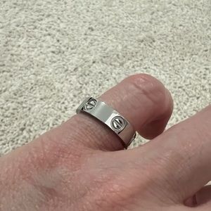 Love silver ring